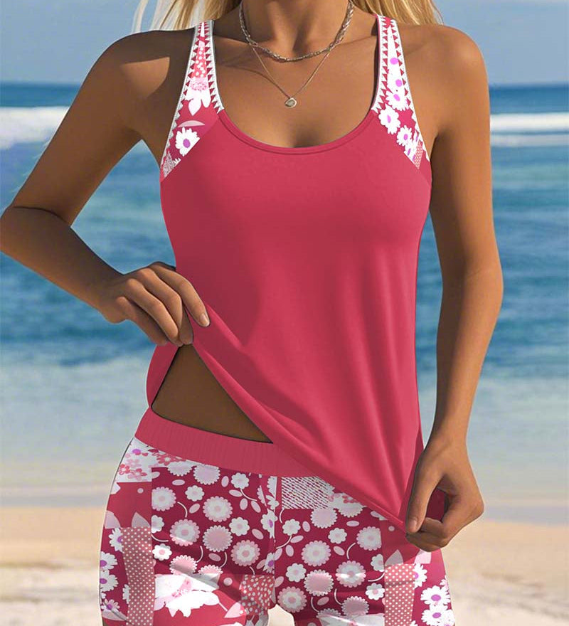 Laura - Two-Piece Bikini Set with Floral Print