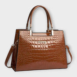 Albina - Shiny Crocodile Effect Bag