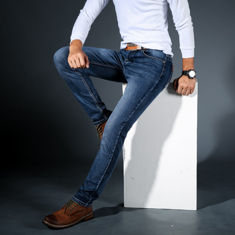 Owen™ | Slim Fit Elastic Cowboy Jeans