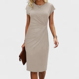 Elvira - Elegant Dress with Short Sleeves