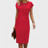 Elvira - Elegant Dress with Short Sleeves