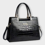 Albina - Shiny Crocodile Effect Bag