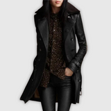 Elina – Lined Leather Jacket for Comfort and Style