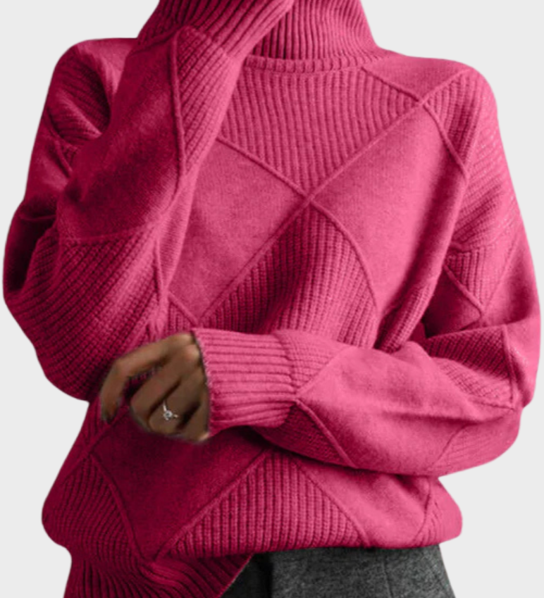 Jana - pullover with a high collar made from luxurious cashmere