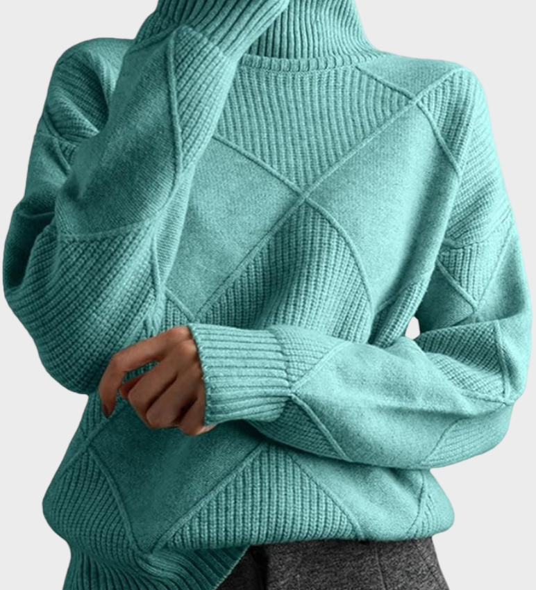 Jana - pullover with a high collar made from luxurious cashmere
