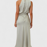 Rina - Elegant Dress with Draped Collar