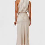 Rina - Elegant Dress with Draped Collar