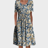 Matea - Elegant and Comfortable Floral Dress with Pockets