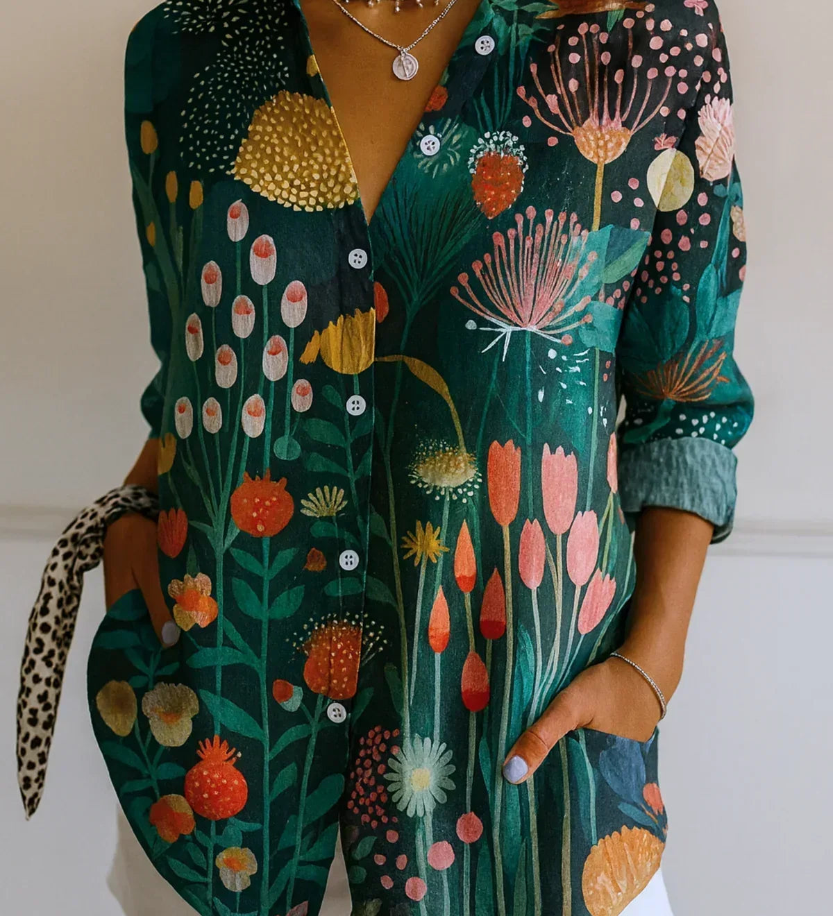 Astra | Colorful Patterned Blouse
