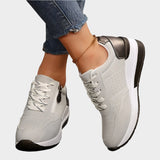 Orthopedic Shoes with Patent Zipper and Thick Sole