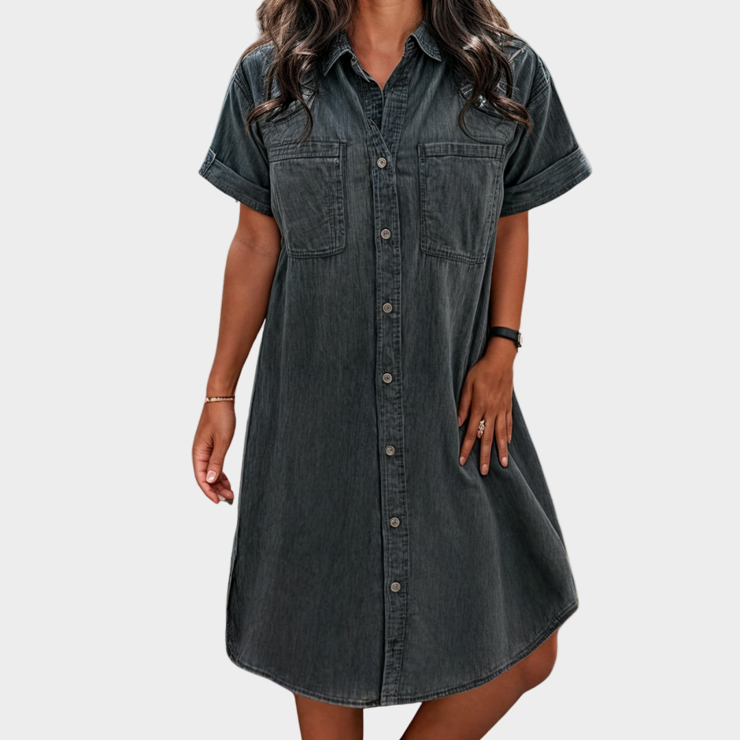 Fragrant Summer Denim Dress