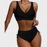 Helena - High-Waisted Bikini with Crossed Top