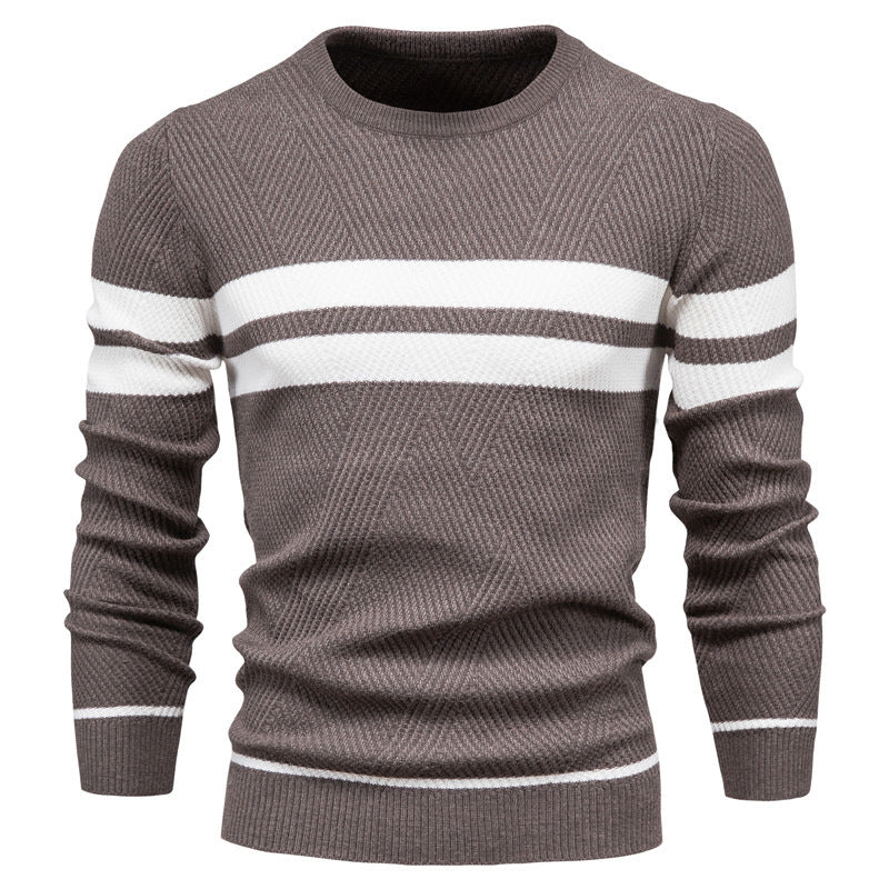 Kaufmann™ | Modern striped pattern men's sweater