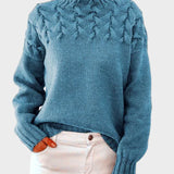 Anja - Women's Knit Turtleneck Sweater