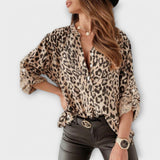 Biserka - Modern Blouse with Leopard Print