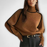 Emilie - Soft sweater with a high collar in an elegant style
