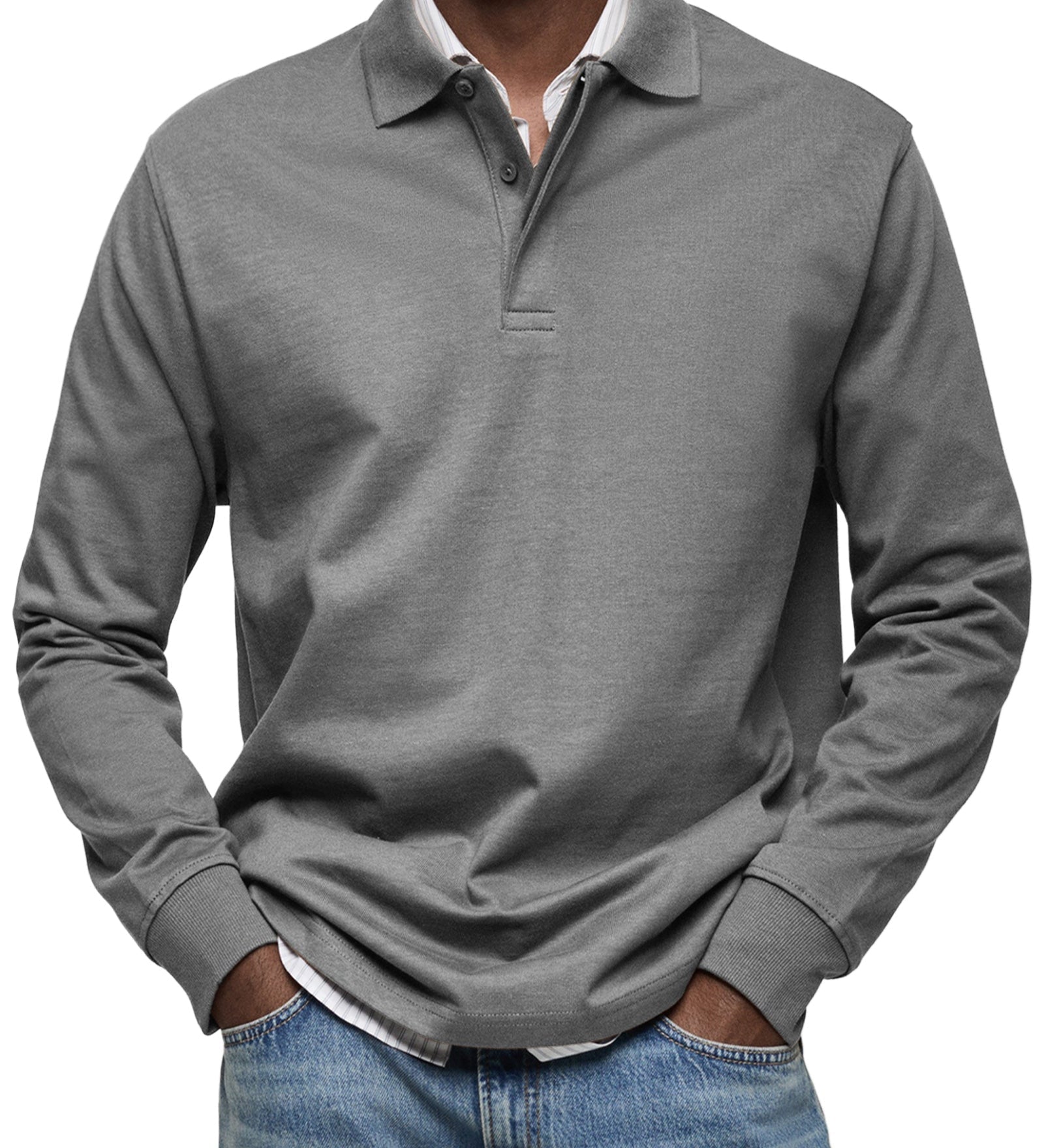 Laurent Celje | Luxury Long Sleeve Polo Shirt