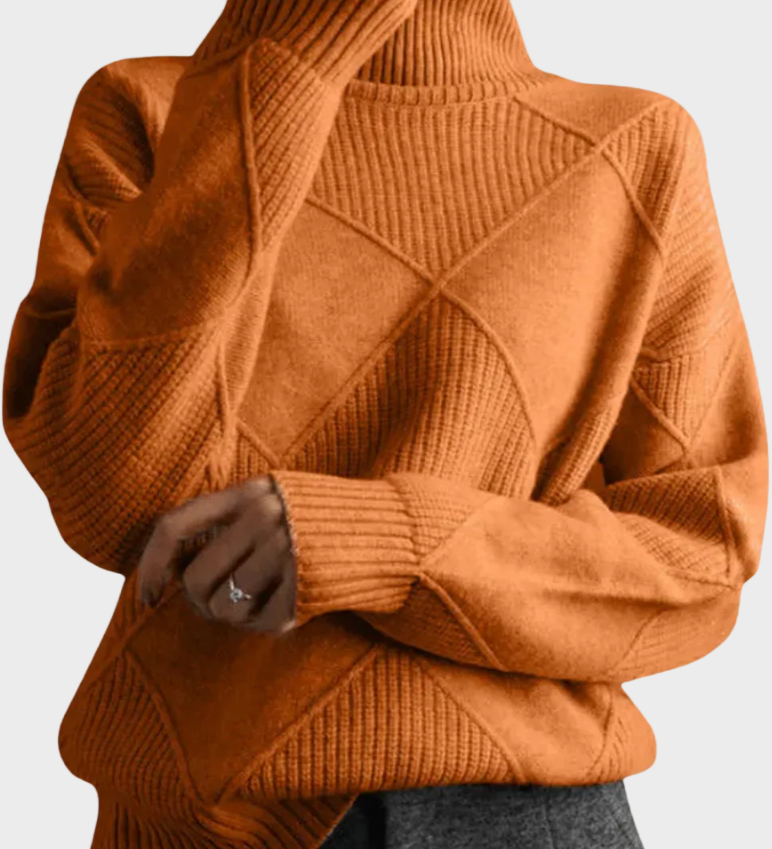 Jana - pullover with a high collar made from luxurious cashmere