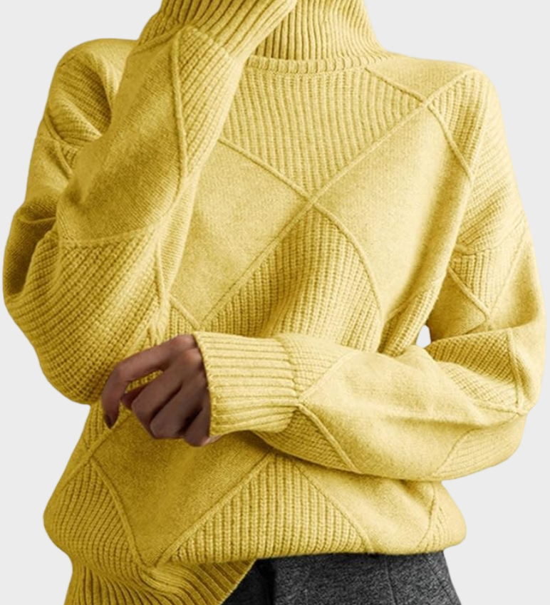 Jana - pullover with a high collar made from luxurious cashmere