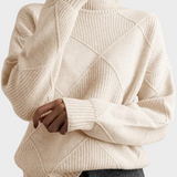 Jana - pullover with a high collar made from luxurious cashmere