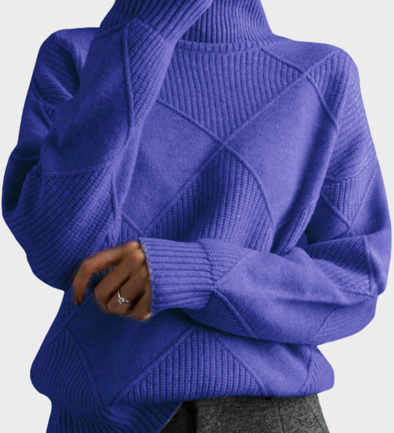 Jana - pullover with a high collar made from luxurious cashmere