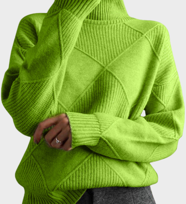 Jana - pullover with a high collar made from luxurious cashmere
