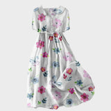 Ena - Summer Dress with Drawstring Waist