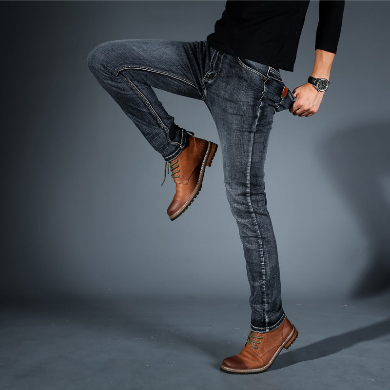 Owen™ | Slim Fit Elastic Cowboy Jeans