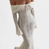 Rosalie - Maxi Dress with Wide Shoulders