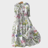 Ena - Summer Dress with Drawstring Waist