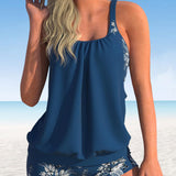 Filipa - Classic tankini with floral print