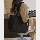 Amalija – Bag with Ribbed Design and Rope Details