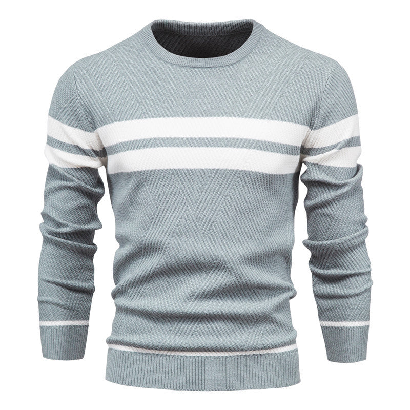 Kaufmann™ | Modern striped pattern men's sweater