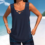 Márcia - Tankini with geometric print