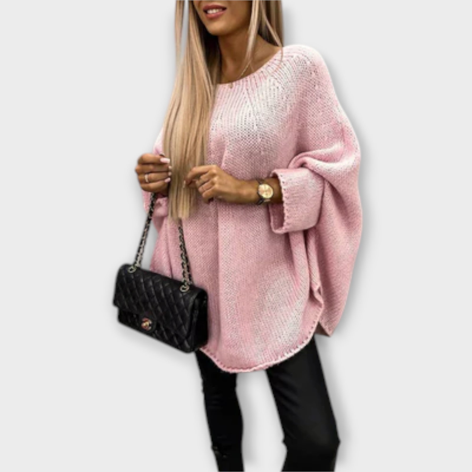 Izabel - Elegant Women's Sweater with Round Neck