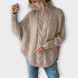 Elysian - Knitted Sweater with Braided Pattern