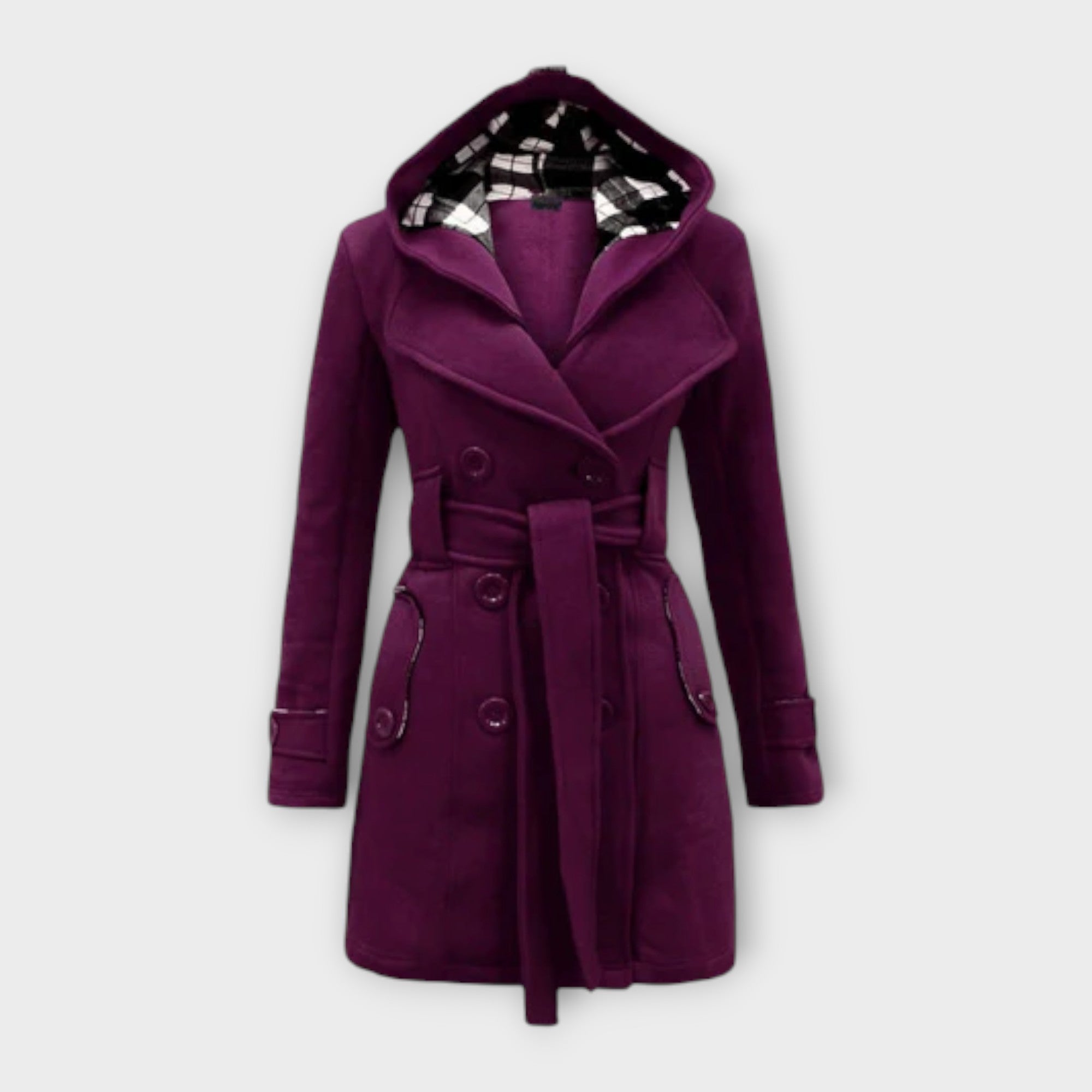 Evelyn - Winter Coat with a Brim.