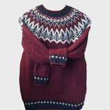 Jacquard Pattern Knitted Sweater