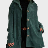 Krista - Comfortable Velvet Jacket with Hood