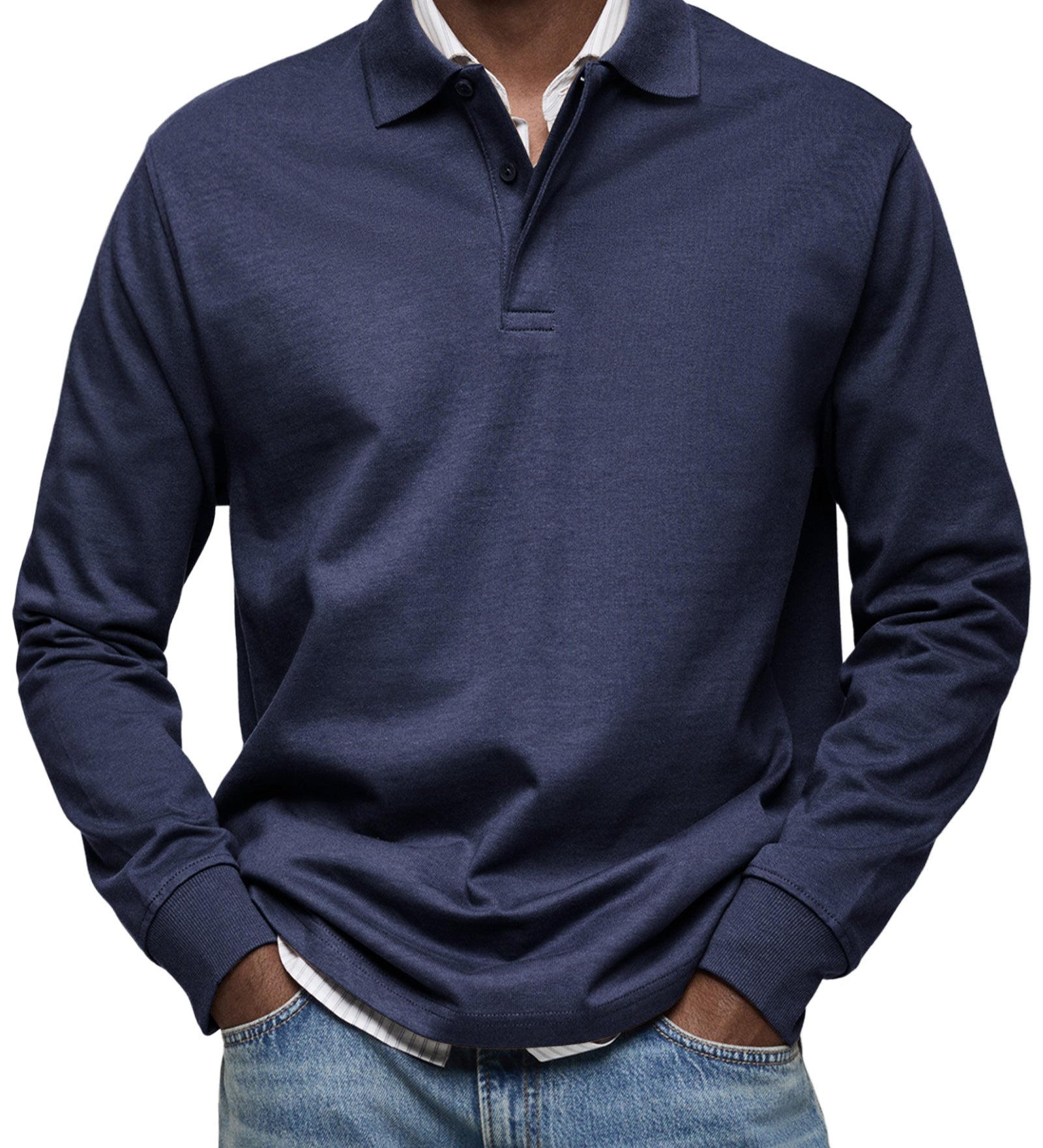 Laurent Celje | Luxury Long Sleeve Polo Shirt