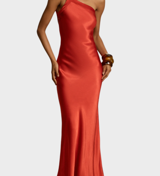 Lucra - Maxi Dress with Ruffled Straps and Open Back