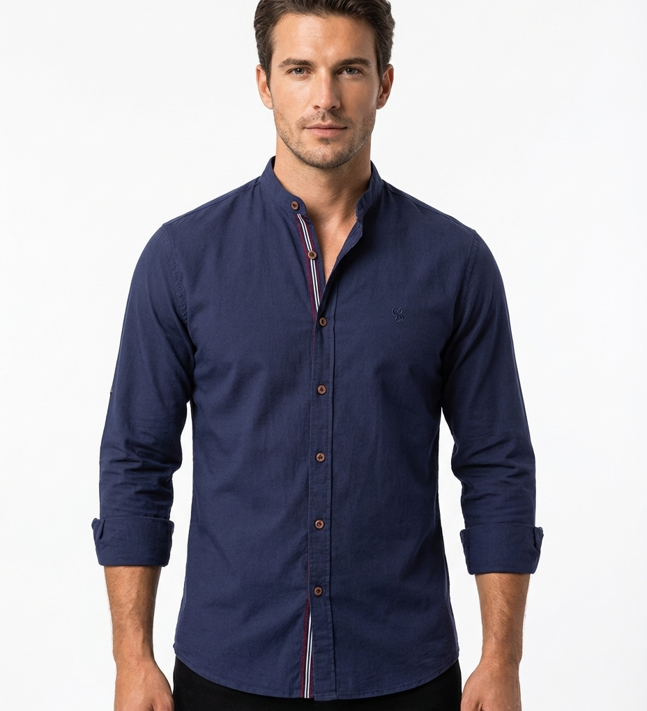 Tobias™ | Modern Men's Long Sleeve Polo Shirt