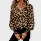 Jadranka - Elegant Leopard Blouse