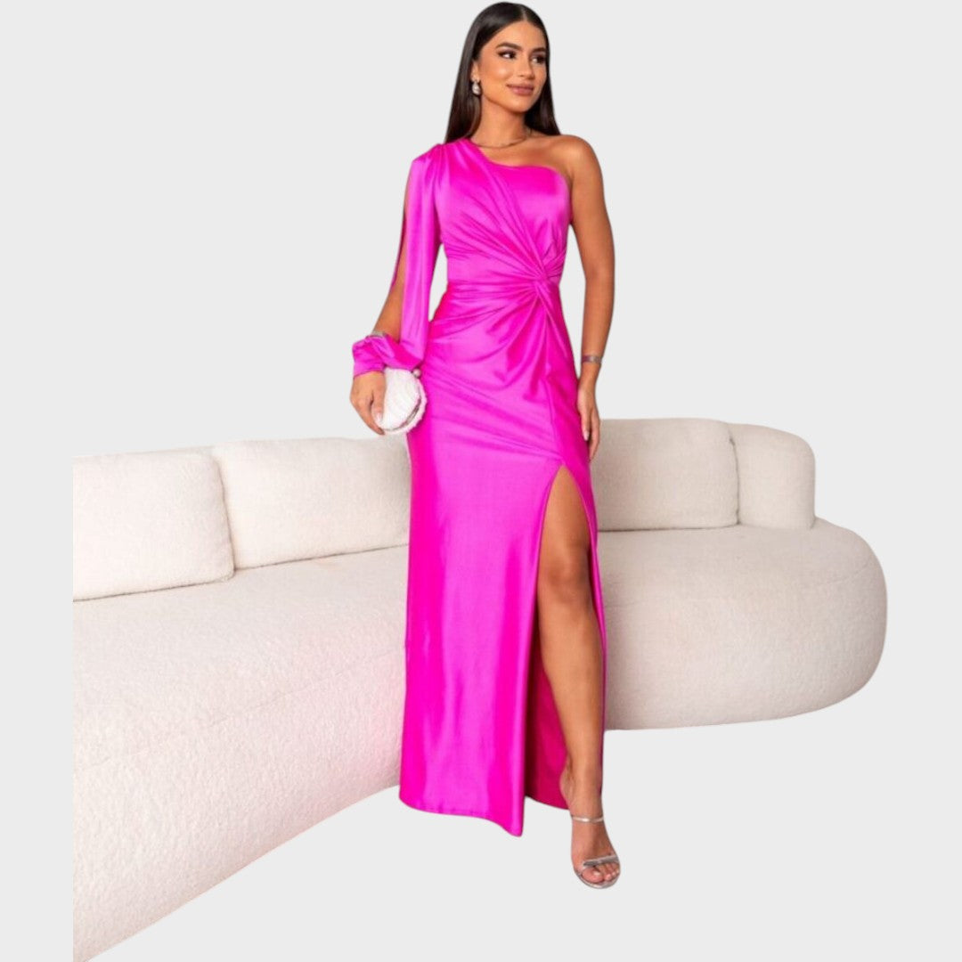 Marica – Elegant Long Dress with One Shoulder Strap
