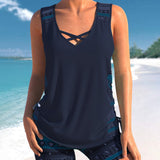 Márcia - Tankini with geometric print