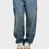 Valerie – wide jeans with a gentle shine
