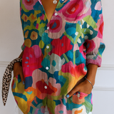 Astra | Colorful Patterned Blouse