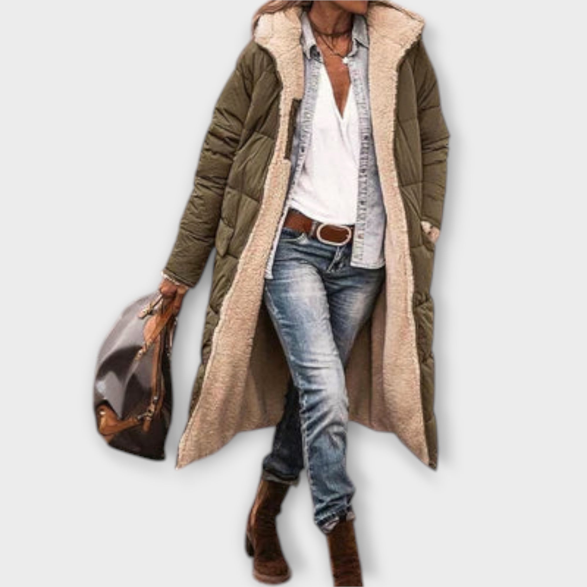 Kora - Fleece Coat with Cotton