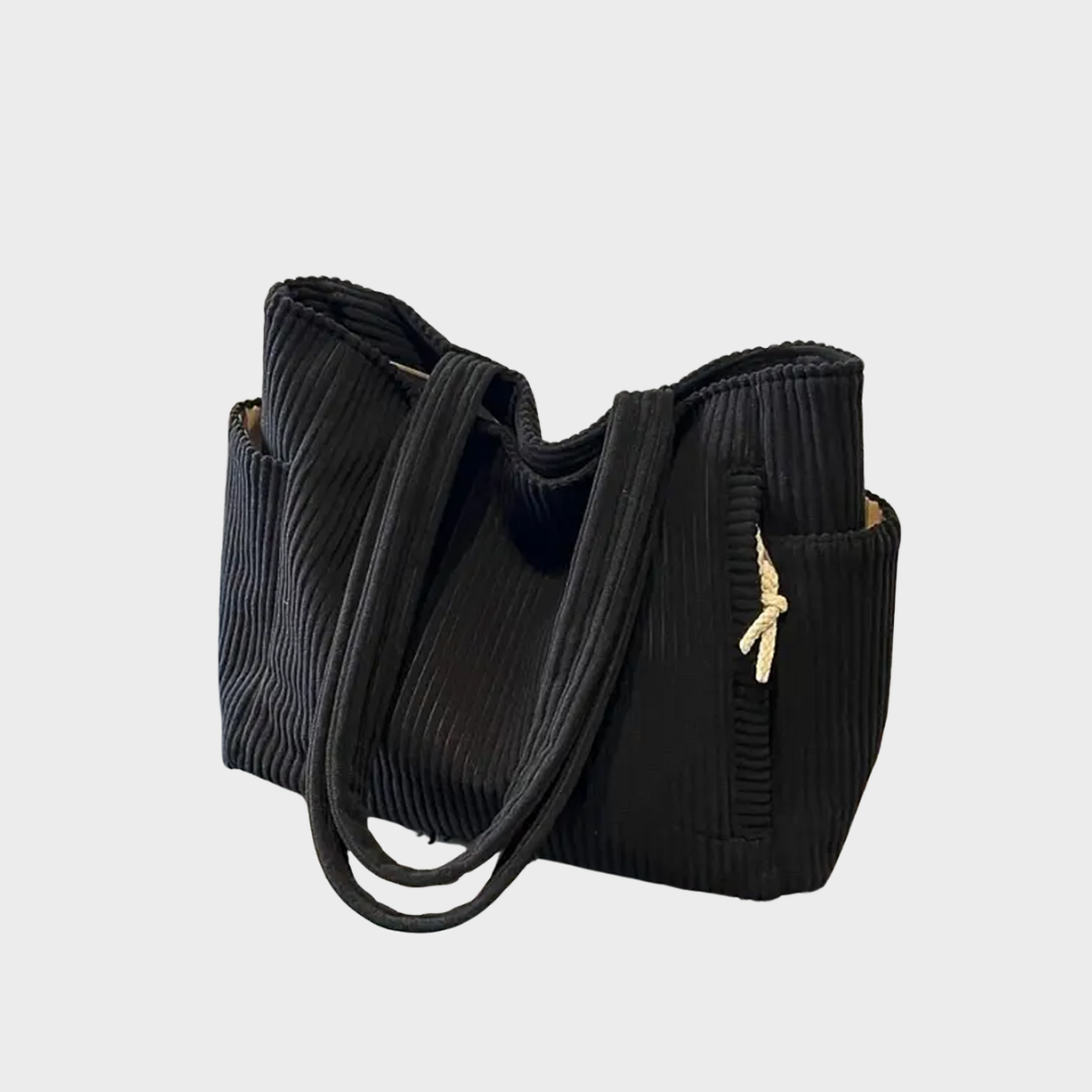 Amalija – Bag with Ribbed Design and Rope Details