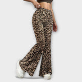 Francisca – leopard print bootcut pants